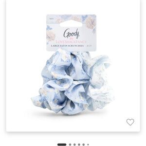 LoveShackFancy X Goody Satin Scrunchies - Blue and White